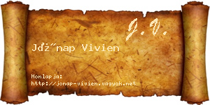 Jónap Vivien névjegykártya